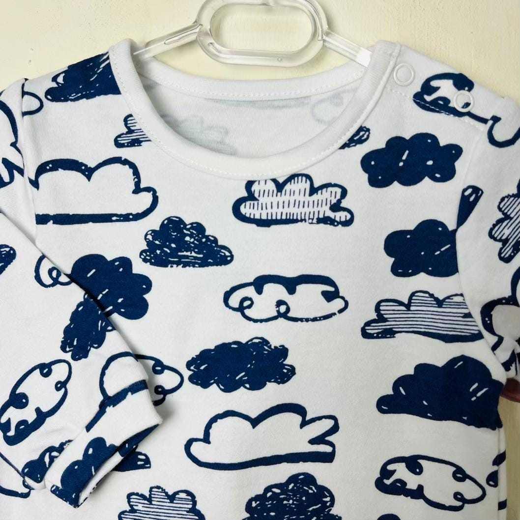 Baby Romper Boy(cloud) سرهمی نوزادی پسرانه