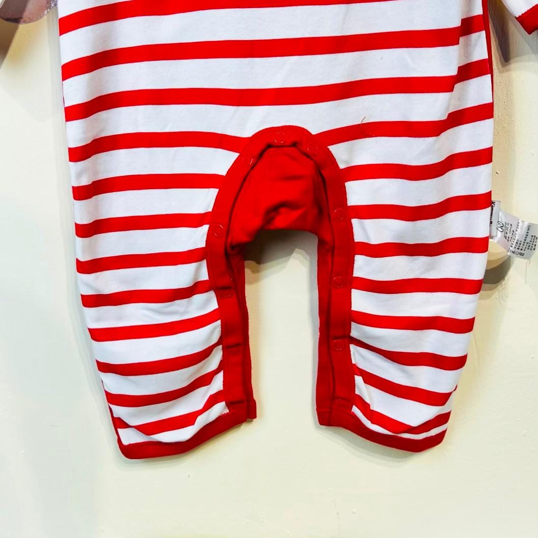 Baby Romper New Born Boy سرهمی پسرانه طرح راه راه