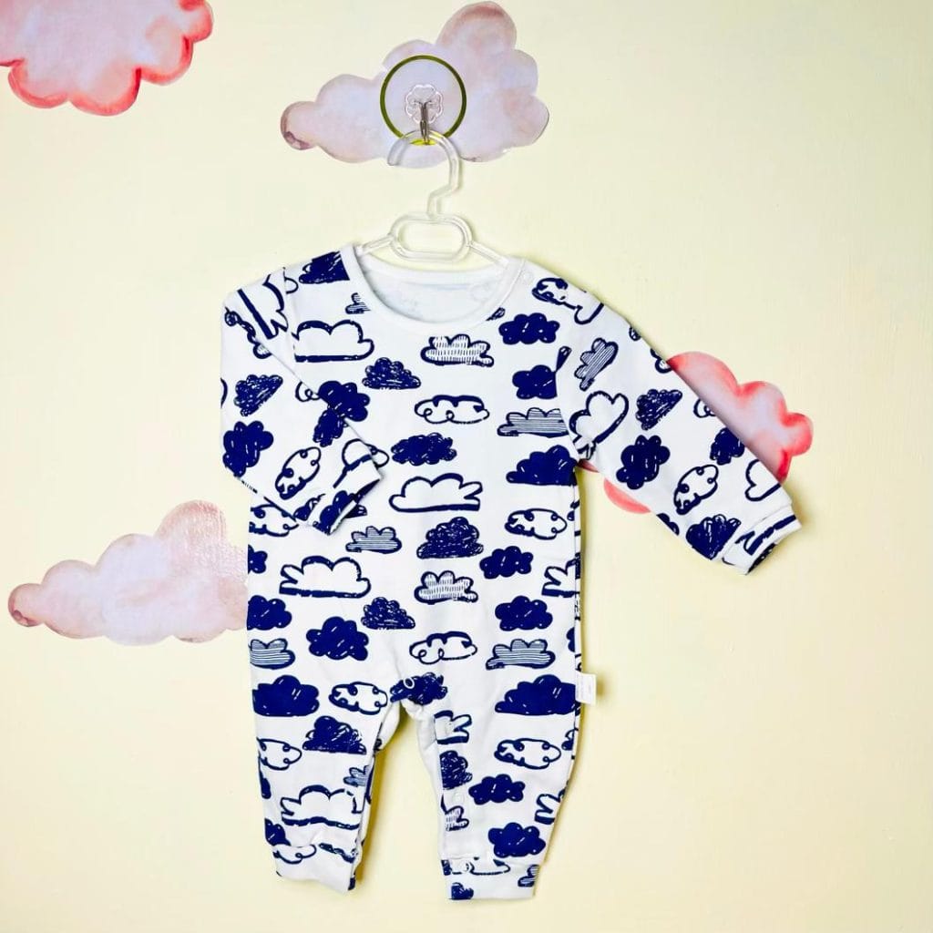 سرهمی نوزادی پسرانه طرح ابر