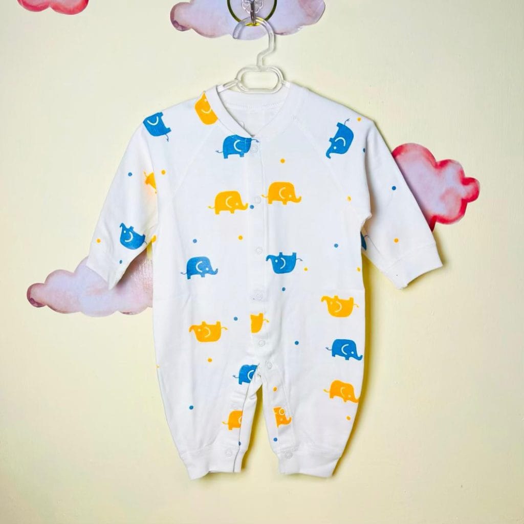 سرهمی نوزادی پسرانه طرح فیل(12تا18ماه)