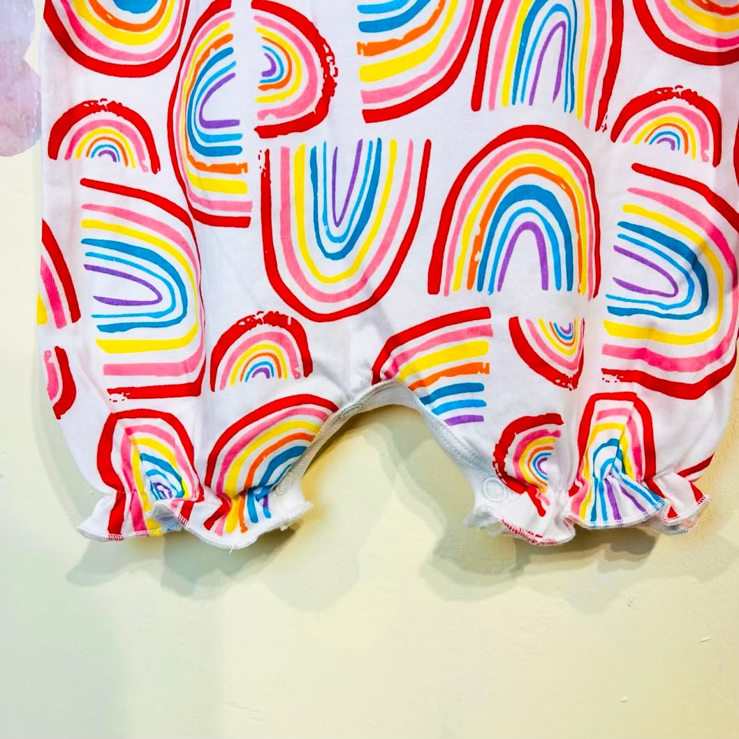 Baby Romper New Born girl (rainbow) رامپر دخترانه طرح رنگین کمان