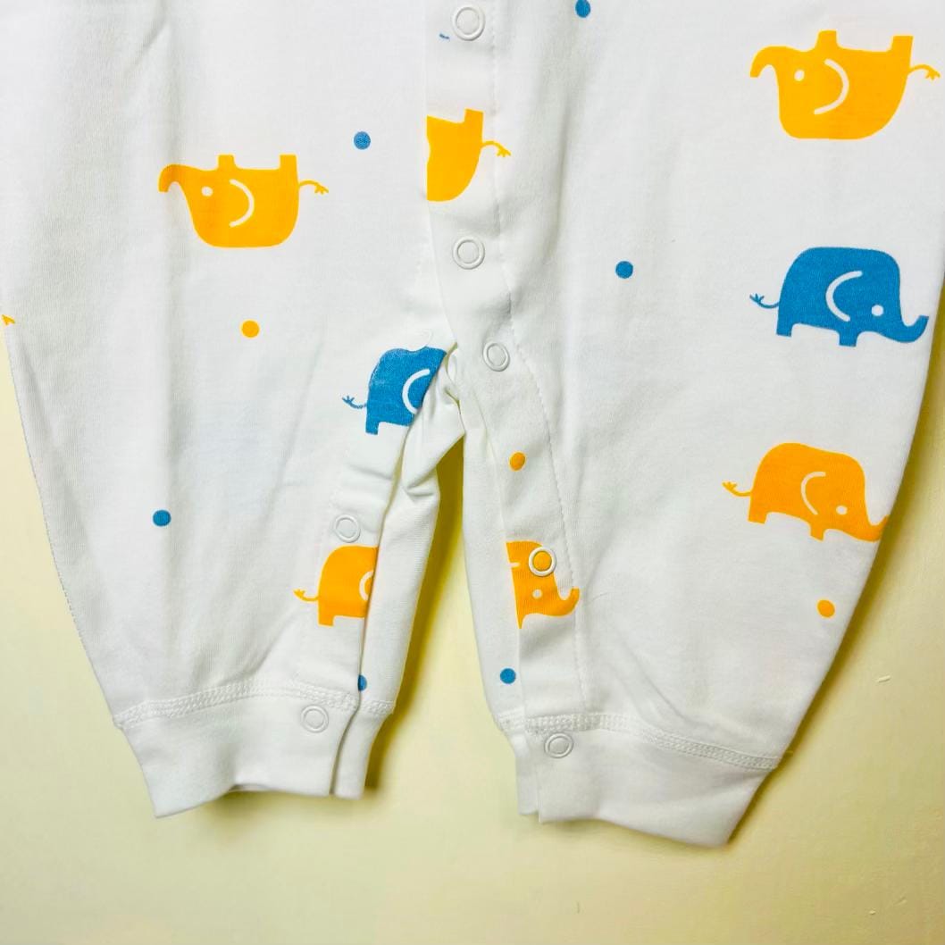 Baby Romper boy(elephant) سرهمی نوزادی پسرانه