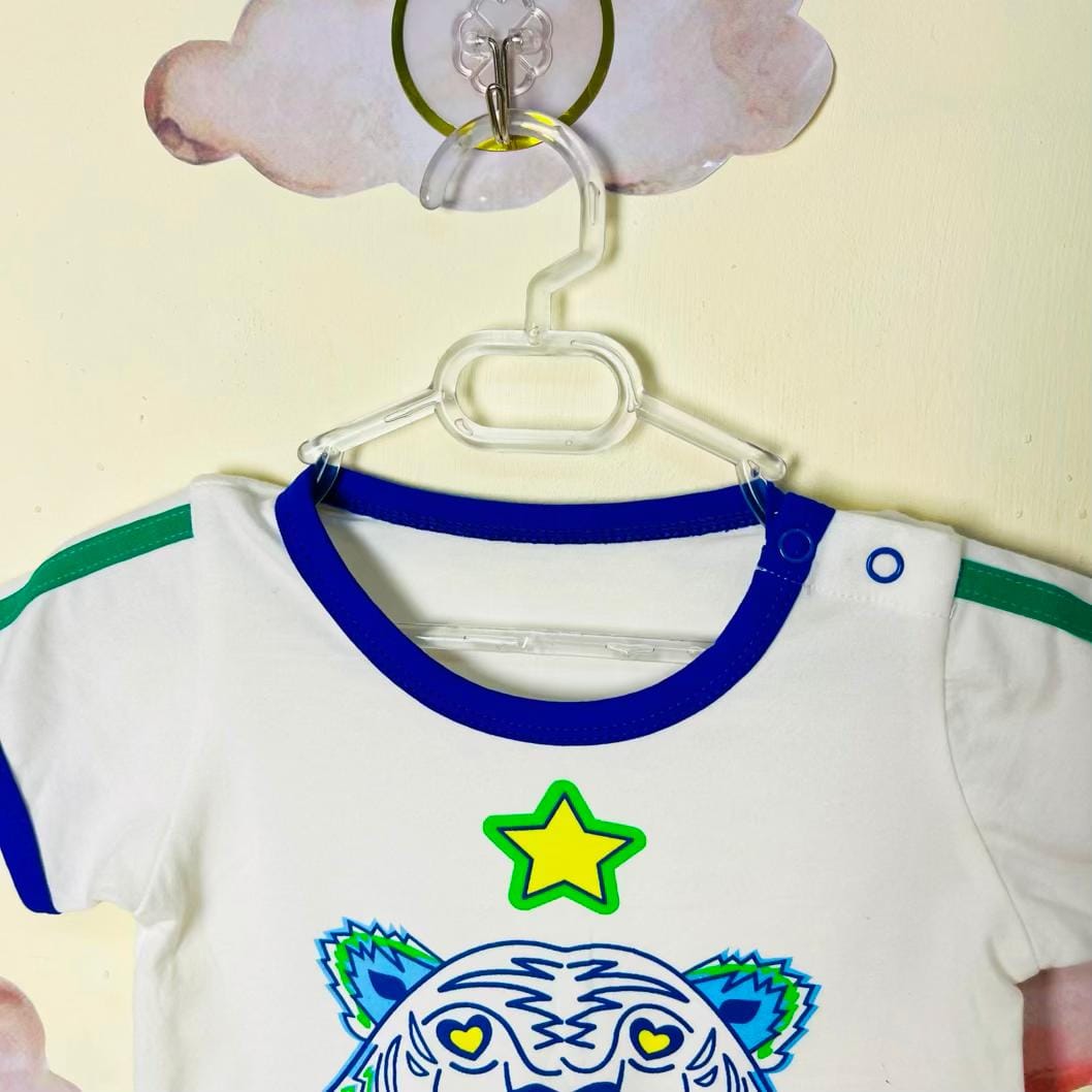 Body baby boy clothes بادی نوزادی پسرانه طرح شیر