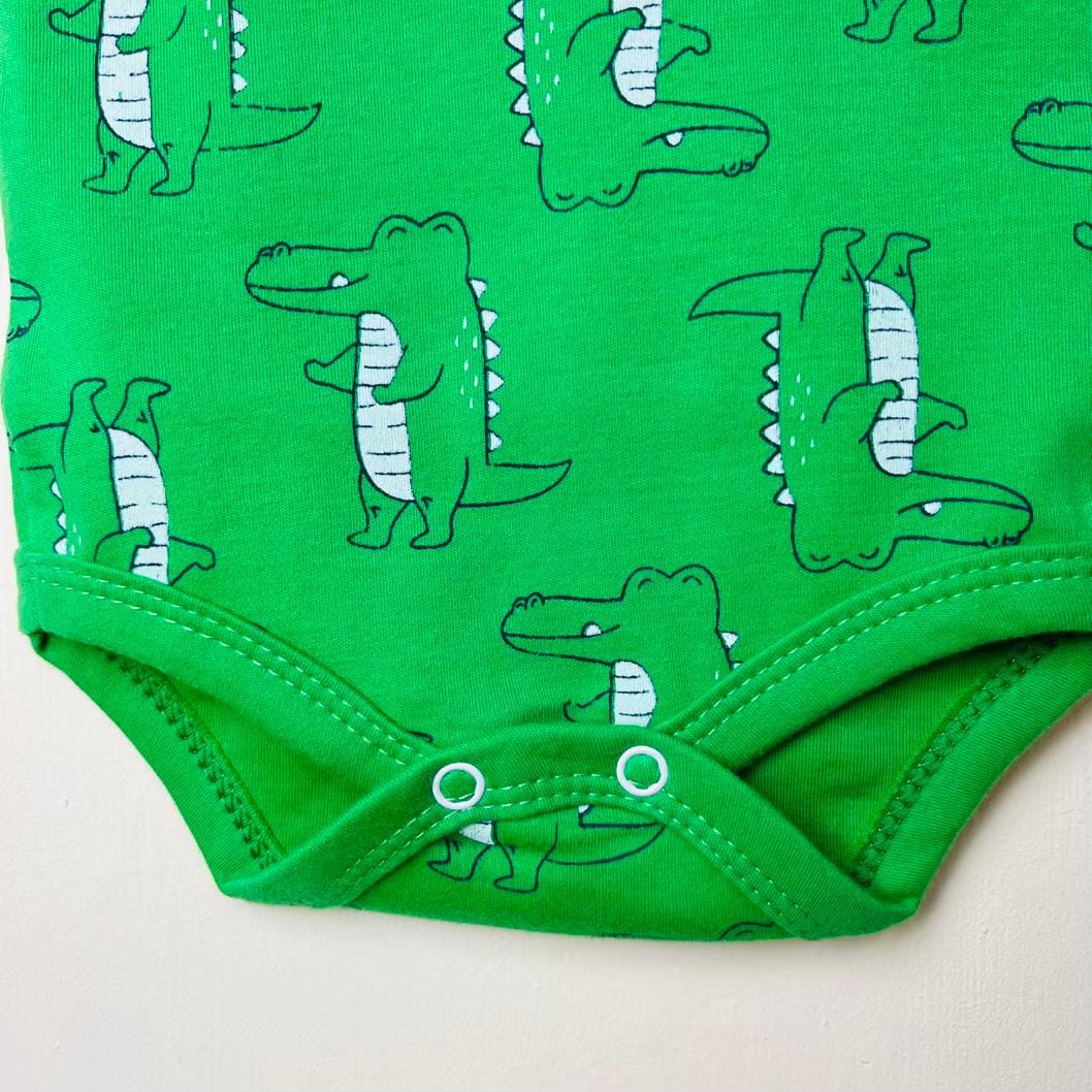 Body baby boy clothes بادی نوزادی پسرانه سبز رنگ