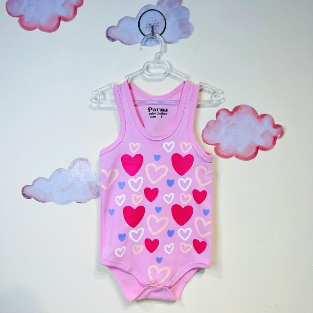 بادی دخترانه طرح قلب