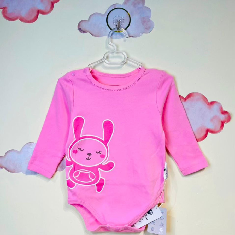 بادی نوزادی دخترانه طرح خرگوش(بدوتولدتا6ماه)