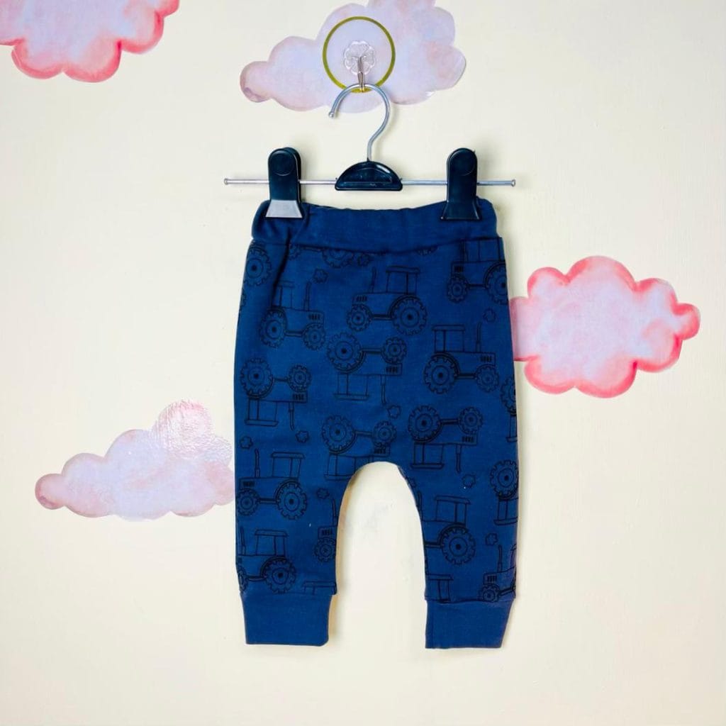شلوار نوزادی پسرانه طرح تراکتور