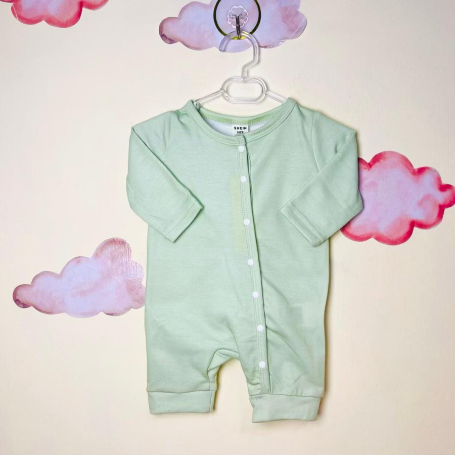 سرهمی نوزادی پسرانه سبز رنگ(بدوتولد تا9 ماه)