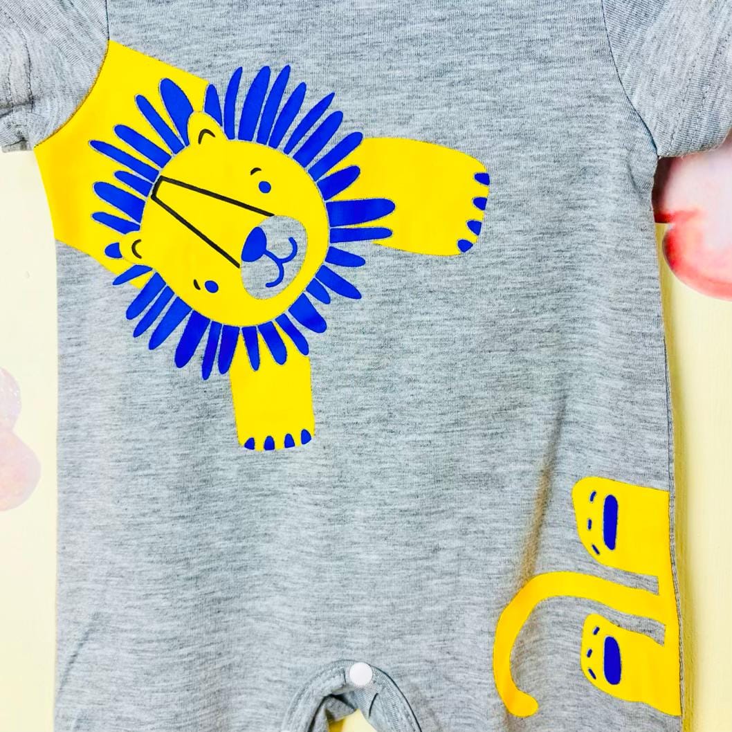 Baby Romper New Born boy (lion) رامپر پسرانه طرح شیر