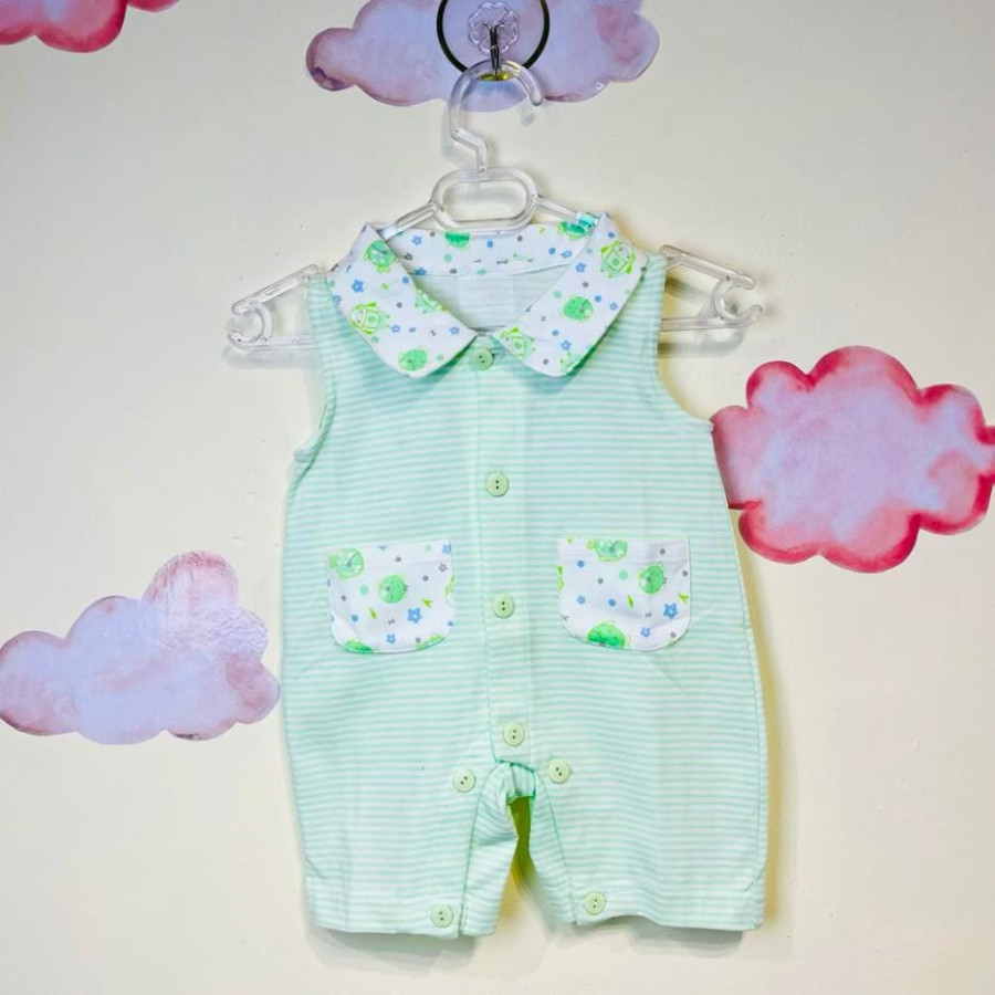 رامپر نوزادی دخترانه طرح ماهی