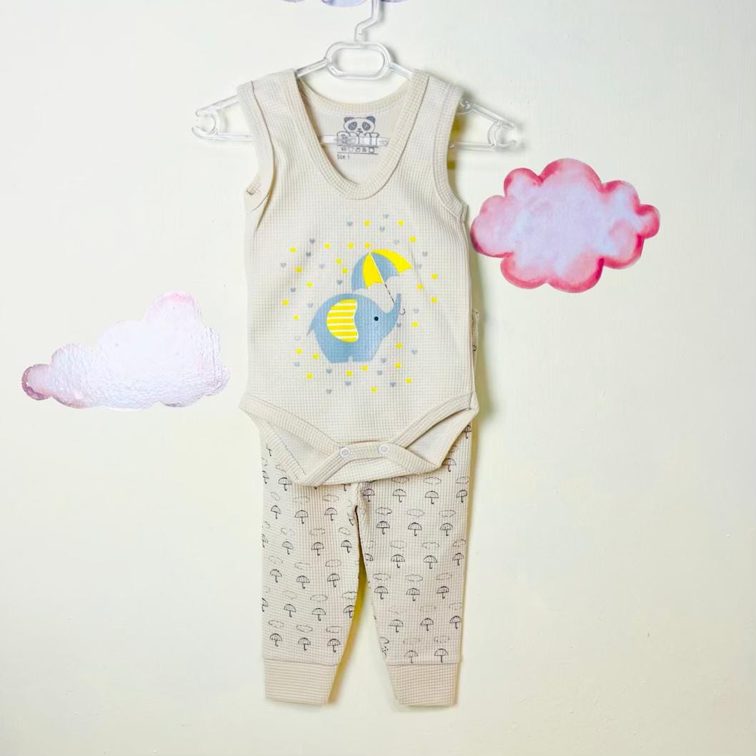 baby boy clothes (Elephant سه تکه نوزادی طرح فیل