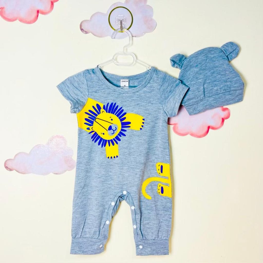 رامپر پسرانه طرح شیر طوسی(3تا6ماه)