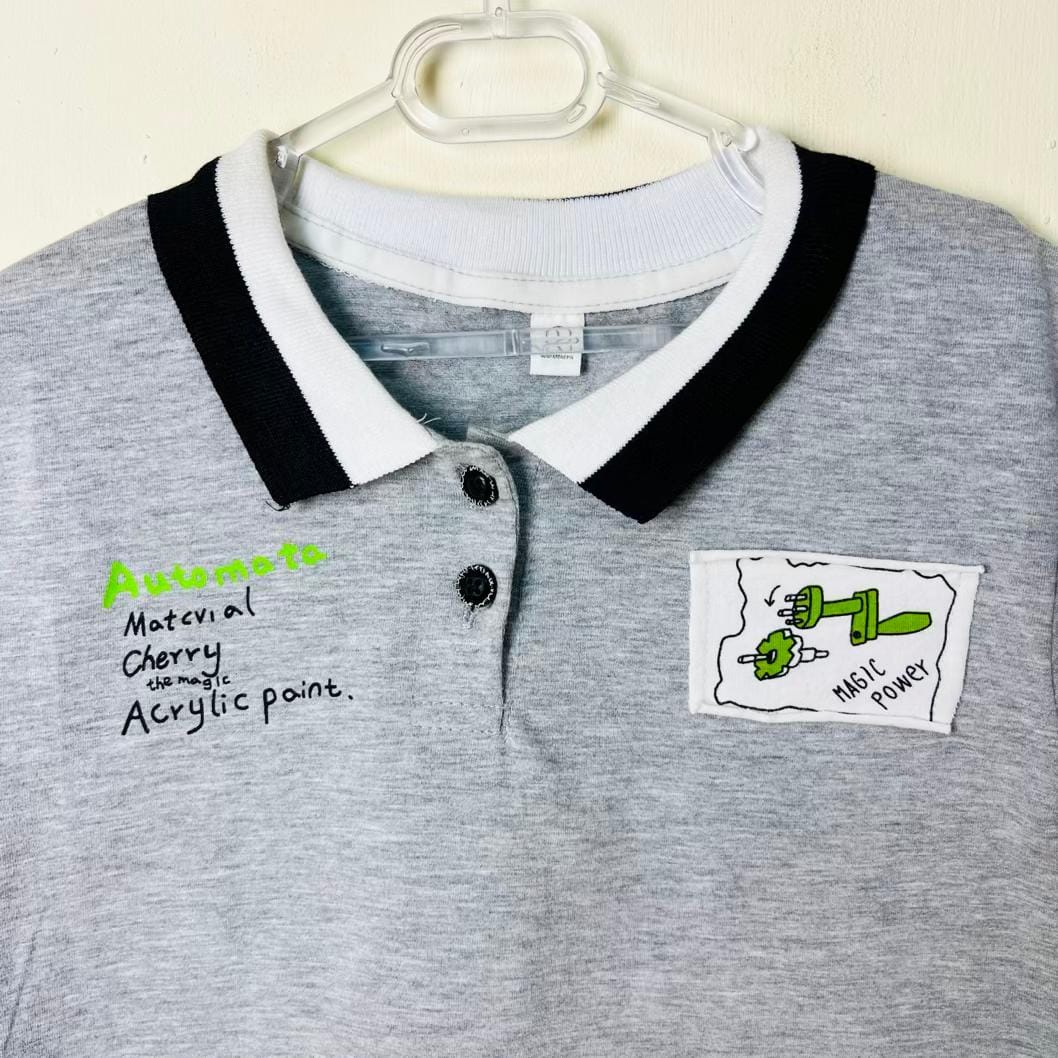 (magic power) T-Shirt Single Boy تیشرت پسرانه طوسی