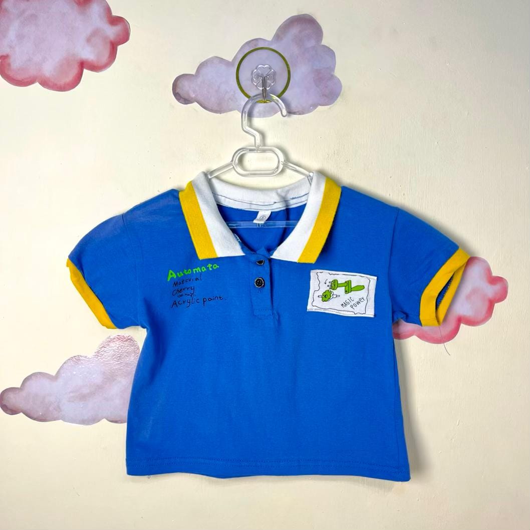 (magic power)T-Shirt Single Boy تیشرت پسرانه آبی magic power