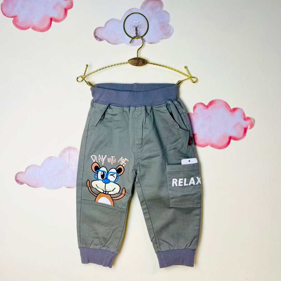 شلوار اسلش پسرانه طرح سنجاب