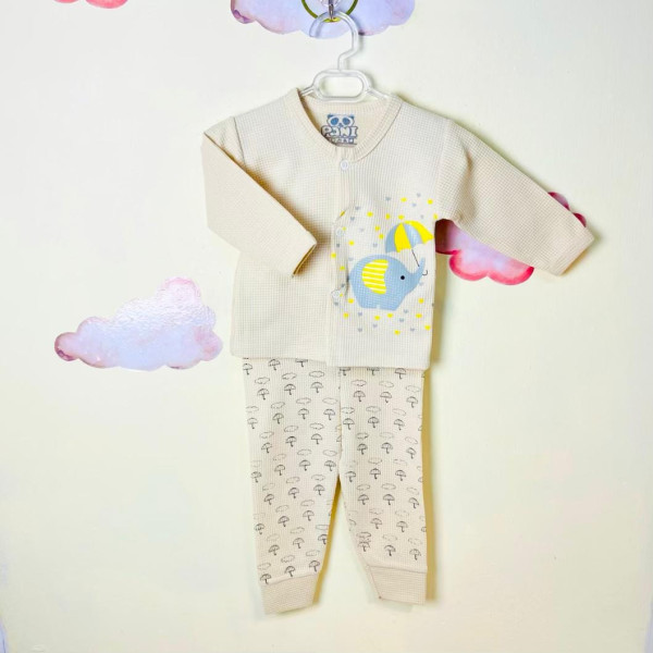 سه تکه نوزادی پسرانه طرح فیل