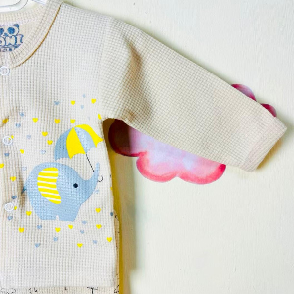 سه تکه نوزادی پسرانه طرح فیل