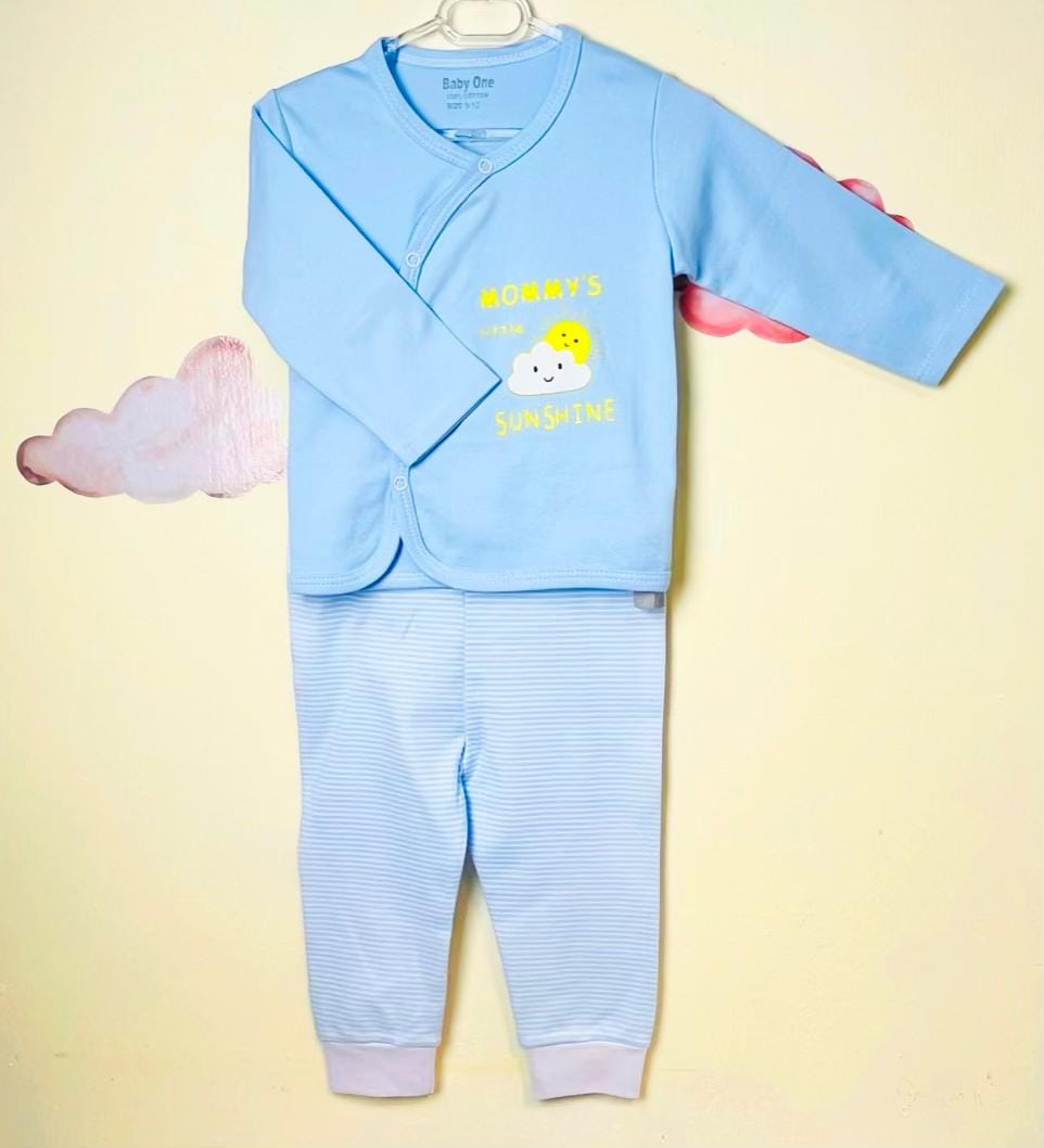 three-piece baby boys clothes سه تکه نوزادی پسرانه طرح ابر hfd vk'