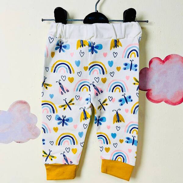 شلوار نوزادی دخترانه طرح سنجاقک(3تا18ماه)