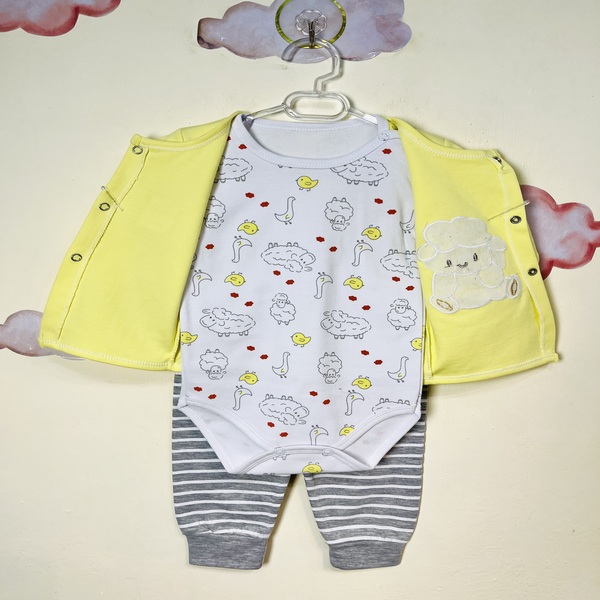 سه تکه نوزادی پسرانه طرح ببعی