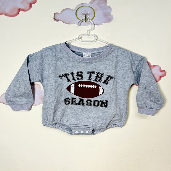 بادی نوزادی پسرانه طرح بیسبال طوسی(12تا18ماه)